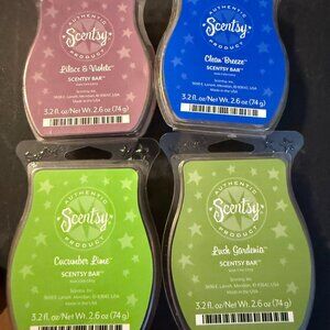 Scentsy Wax Bar Lot of 6 Scented Melts Used Partials/New (131)